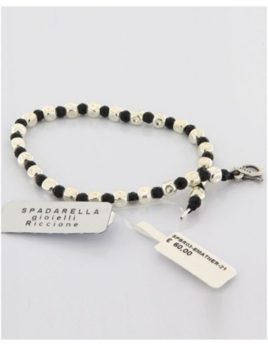 Bracciale Argento e Ematite MIS. 19-Spadarella