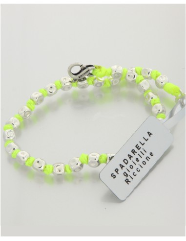 Bracciale Argento Giallo Fluo by Spadarella