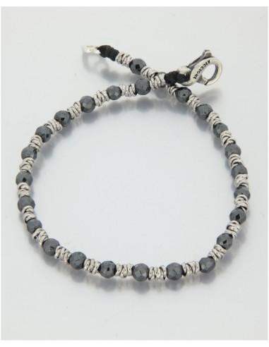 Bracciale Argento  e Ematite nera  - Spadarella