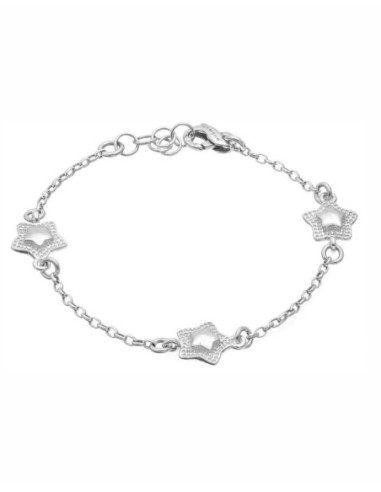 Stelle – bracciale in argento naturale