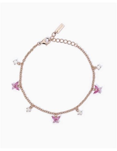 Bracciale con charm bianchi e rosa Secret Garden- Mabina