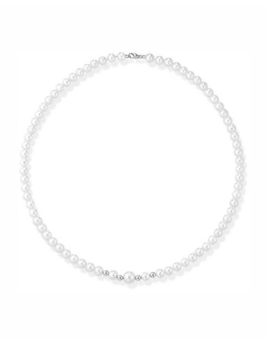 Collana con Perle (d: 5,5-6+7,5-8 mm) - Lelune