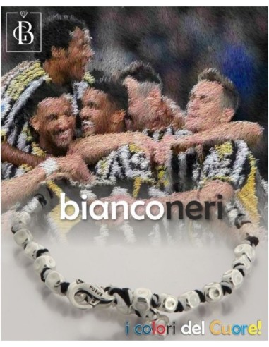 Bracciale con sfere Argento Juventus